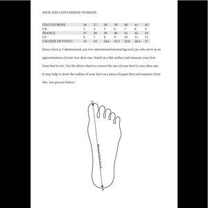 KNOW YOUR SHOE SIZE/CONVERSION BEFORE BUYING 💝